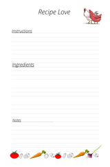 Simple & Delicious Home Cooking Journal – Printable Recipe Keeping Book PDF - LL Puzzle Books