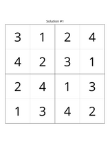 Easy Sudoku Puzzle Book for Kids