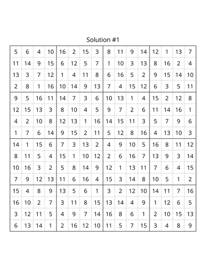 Difficult Expert Level Sudoku Puzzle Book – Printable PDF | Instant Download