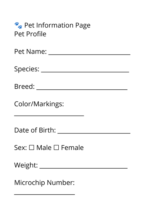 A Pet Passport for Travel