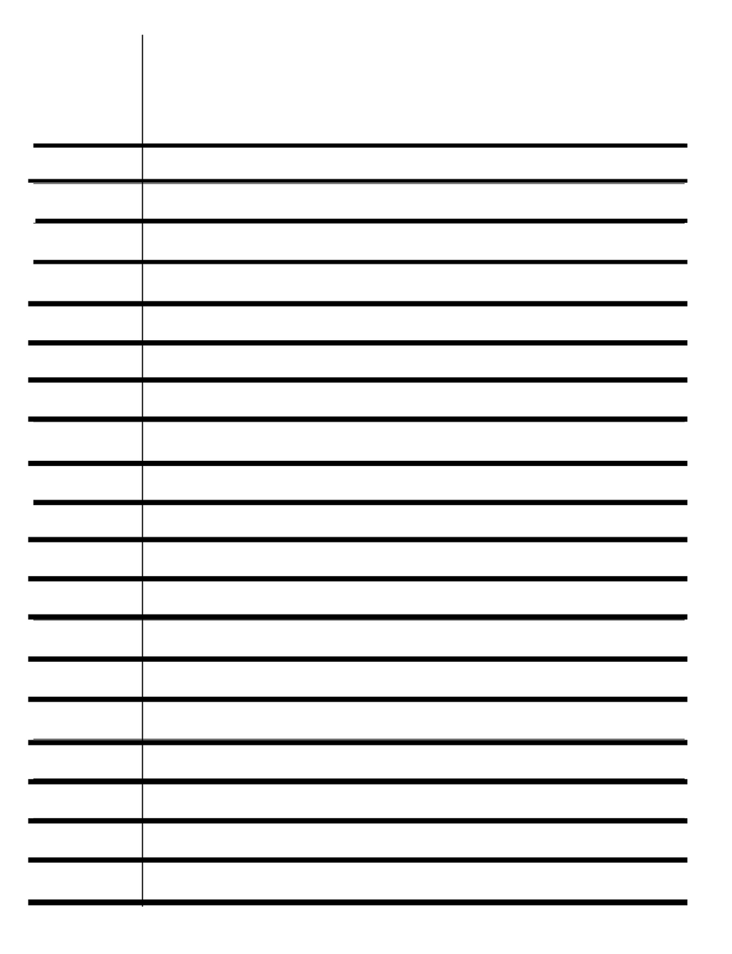 Bold Lined Notebook (Wide Ruled)