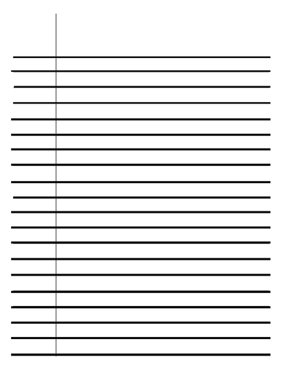 Bold Lined Notebook (Wide Ruled) - LL Puzzle Books