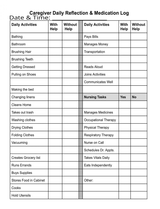 Caregiver Daily Reflection & Medication Log – Printable PDF - LL Puzzle Books