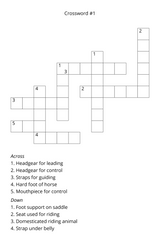 Equestrian Crossword Puzzle Book – Horse Lovers Edition - LL Puzzle Books
