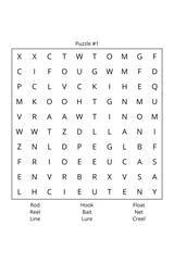 Fishing, Hunting, & Campfires Word Search Book