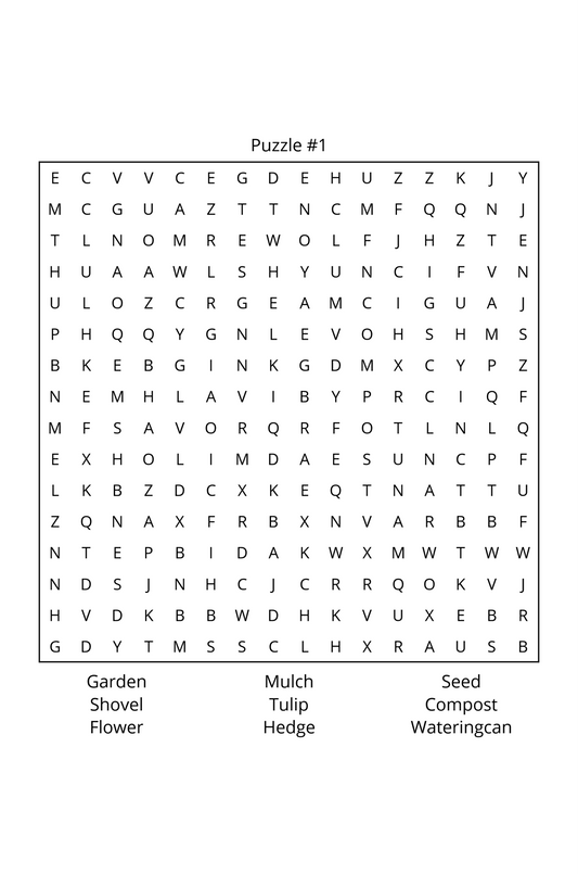 Flower & Plant Word Search Book - LL Puzzle Books