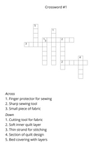 Large Print Quilting & More Crossword Book