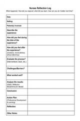 Nurses Reflection Log Book – Digital Download - LL Puzzle Books