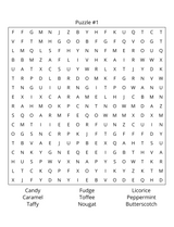 Old Fashioned Candy & Toys Word Search