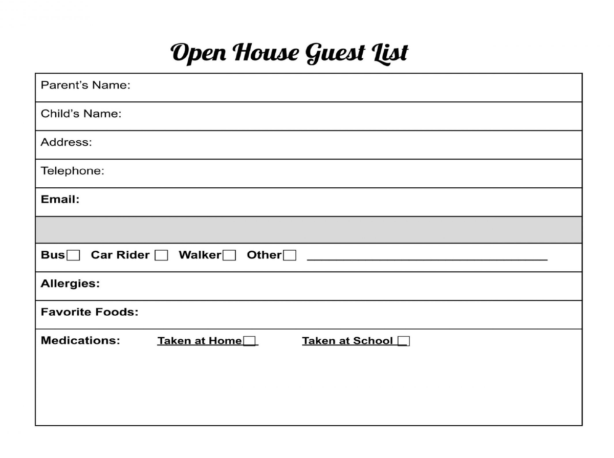 The Open House Guest Book for Teachers - LL Puzzle Books