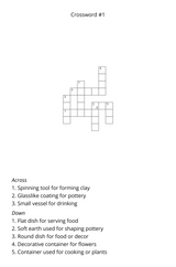 Pottery, Ceramics & Beautiful Things Crossword Puzzle Book - LL Puzzle Books
