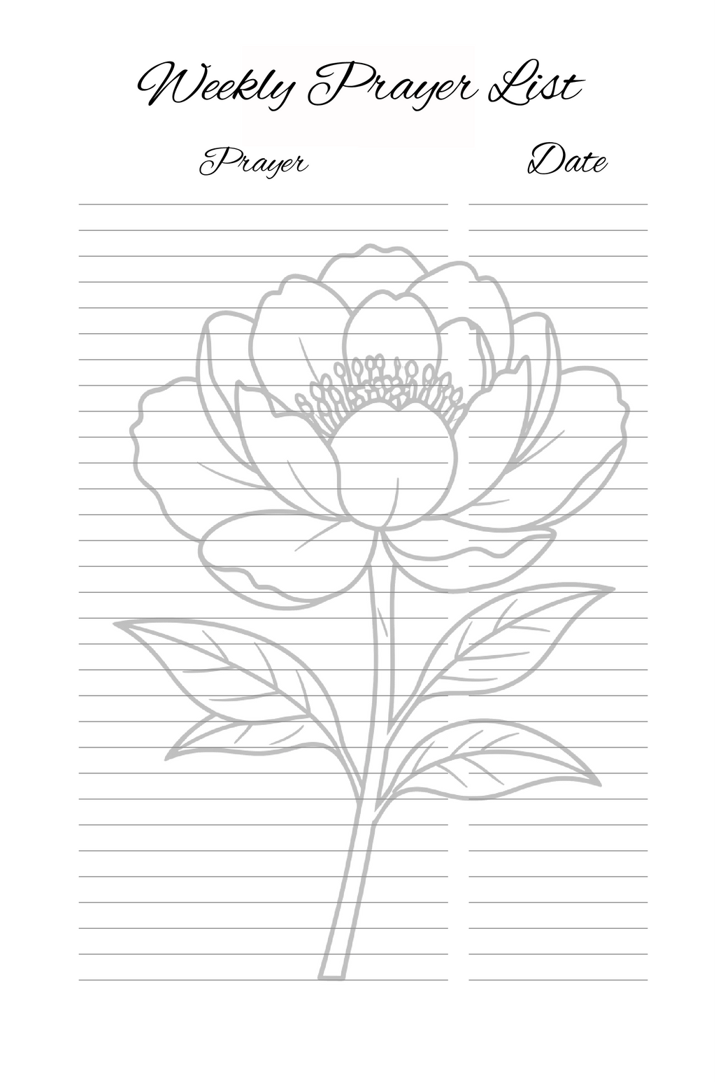 My Daily Prayer Journal