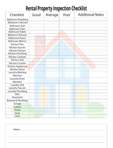 Rental Property Inspection Checklist – Instant Download PDF