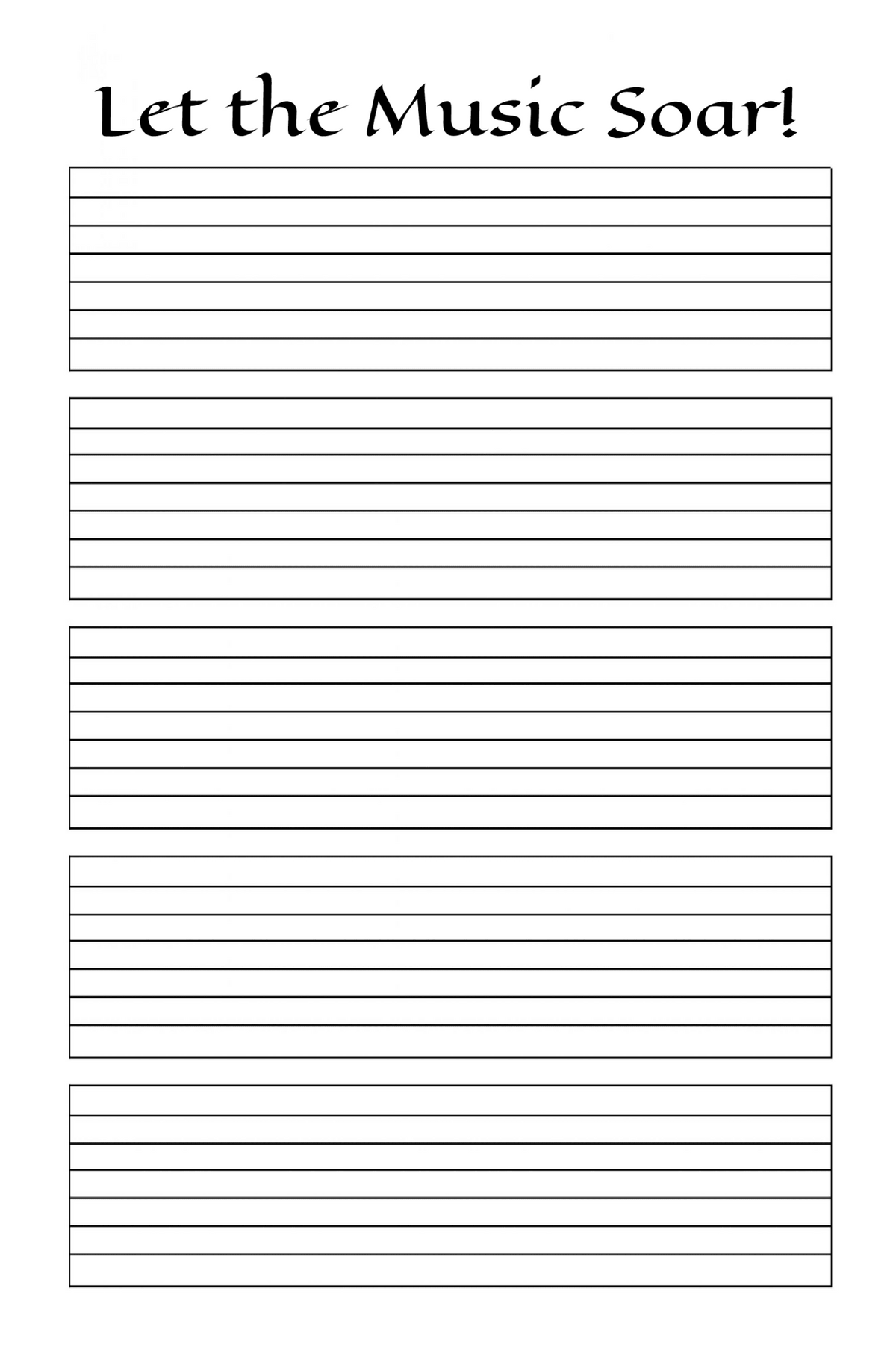 Tablature Sheets for 7-String Instruments - LL Puzzle Books