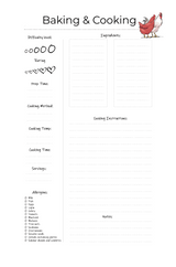 Simple & Delicious Home Cooking Journal – Printable Recipe Keeping Book PDF - LL Puzzle Books