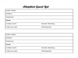 Adoption Party Guest Book for Kids & Teens