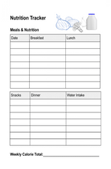 Healthy Habits Journal – Printable Instant Download - LL Puzzle Books