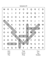 Pine Trees & Snakes Word Search Puzzles for Outdoor Lovers
