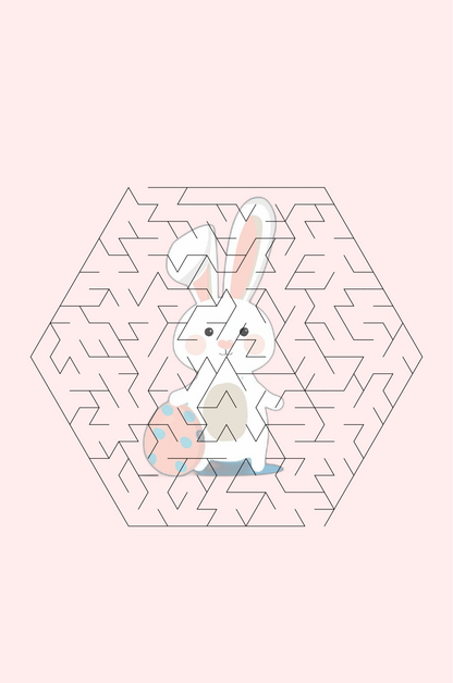 Can You Find the Bunny? An I Spy & Maze Puzzle Book — Instant Download