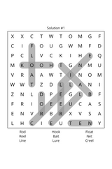 Fishing, Hunting, & Campfires Word Search Book