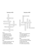 Naturalist Botanical Crossword - LL Puzzle Books