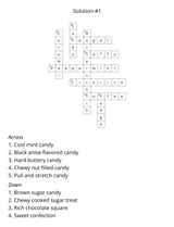 Crossword Puzzle Book: Old Fashioned Candy & Toys