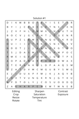 Through the Lens of a Camera: Word Search – Printable PDF - LL Puzzle Books