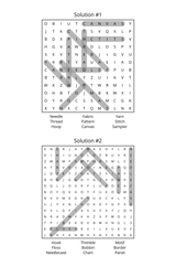 It's All About the Stitches Word Search - LL Puzzle Books