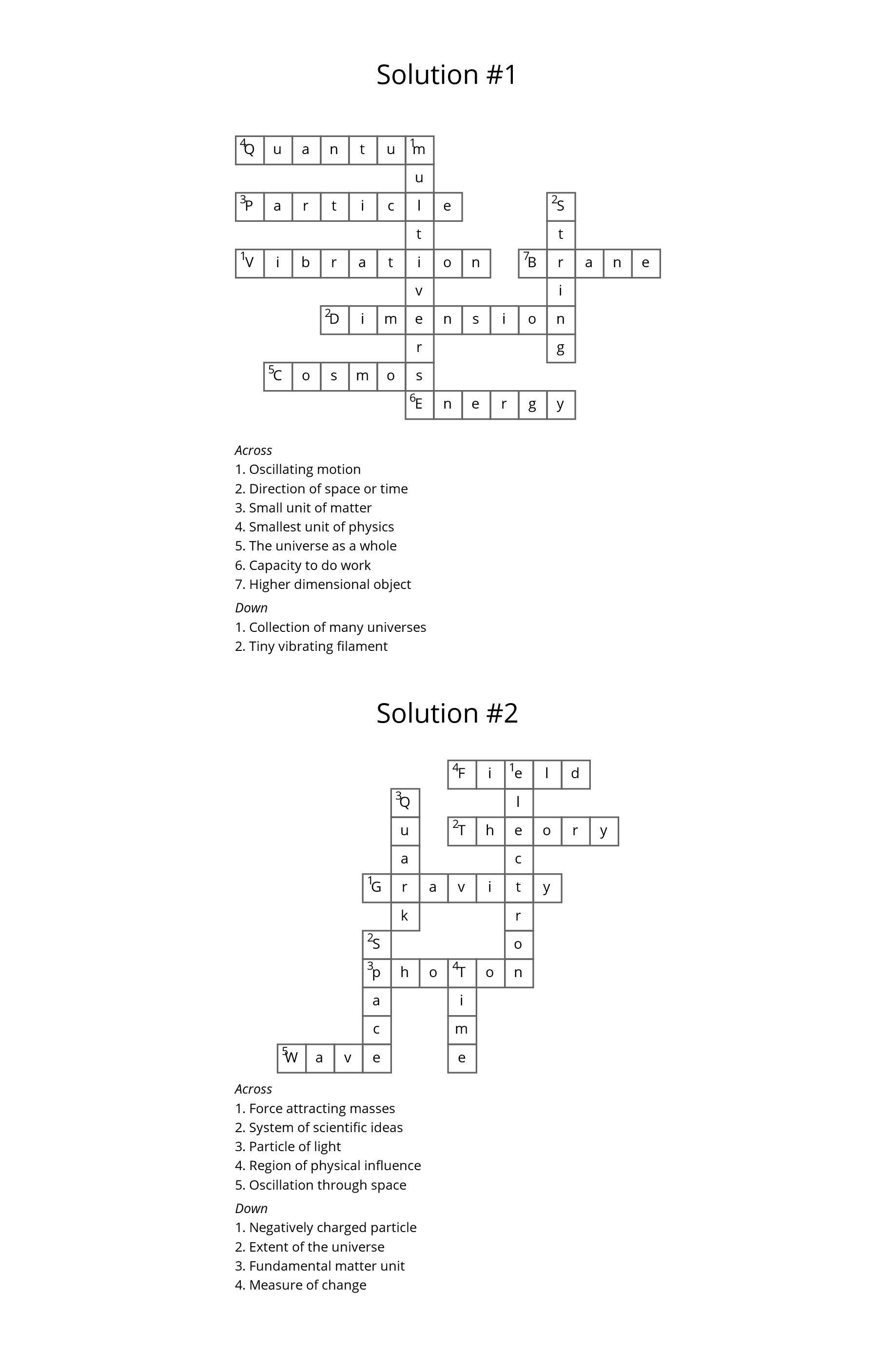 Let's Talk About String Theory, Quantum Computing, & A.I. Crossword