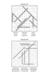 Cutting Edge of Theory: Multiverse, Computing, & Intelligence- Word search puzzle - LL Puzzle Books