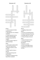 Physician's Assistant vs Doctor Crossword – Instant Digital Download - LL Puzzle Books